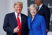 Trump in UK after questioning May’s Brexit plan