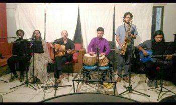 Tabla playing with famous French band 'The Vincent Meyer' #thenewscompany