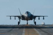 First F-35B power module and engine swap at sea